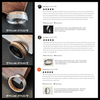 Gunmetal Whiskey Barrel Ring Titanium Mens Wedding Band Deer Antler Ring - 8mm Unique Wood Ring