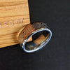 6mm Tungsten Viking Ring, Hammered Norse Ring, Unique Viking Wedding Band Mens Ring