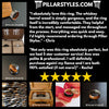 Antler & Whiskey Barrel Ring Mens Wedding Band Nature Ring 6mm Unique Wood Ring for Men - Pillar Styles