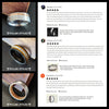 Unique Meteorite Ring Mens Wedding Band Tungsten Rose Gold Ring - Pillar Styles