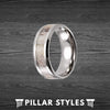 3mm Titanium Wedding Bands Womens ring - Deer Antler Ring Thin Wedding Ring - Pillar Styles