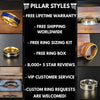6mm Yellow Gold Ring Womens Wedding Band Titanium Ring Thin 14K Gold Ring with Beveled Edges 6mm/8mm Couples Rings