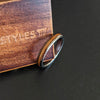 4mm Whiskey Barrel Ring Tungsten Wedding Bands Womens Ring - Thin Silver Bourbon Wood Ring