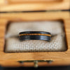 Thin Whiskey Barrel Rings for Men Wood Wedding Band Tungsten Ring 6mm Black Wedding Bands Women Ring Bourbon Barrel Wooden Ring