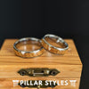 6mm Whiskey Barrel Ring Mens Wedding Band Tungsten Ring - Whisky Bourbon Wood Rings for Men