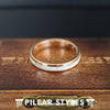 18K Rose Gold Wedding Band Mens Ring - 8mm Mother of Pearl Ring Mens Wedding Band Tungsten Ring