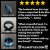 8mm Black Hammered Ring Mens Wedding Band Tungsten Ring Couples Ring Set Mens Ring - Pillar Styles