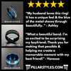 Mens Turquoise Ring with Antler Inlay, 8mm Mens Wedding Band Tungsten Ring - Pillar Styles