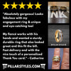 18K Rose Gold Ring Tungsten Meteorite Ring with Koa Wood Inlay - Wood Wedding Bands Mens Ring - Meteorite Ring Set - Pillar Styles