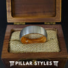 Whiskey Barrel Ring Oak Wood Wedding Band - Pillar Styles